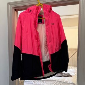 Oakley Vibrant Pink and Black ski Jacket